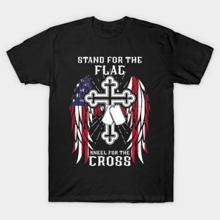 I Stand For The Flag, Kneel For The Cross T-Shirt